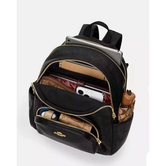 ??NWT! Coach Court Backpack in Signature Canvas Sand/Chalk CZ176 Msrp:$450.00 main image 7